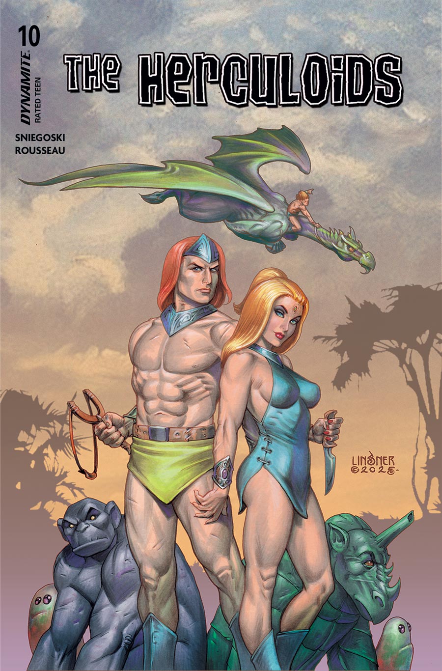 Herculoids #10 Cover B Variant Joseph Michael Linsner Cover