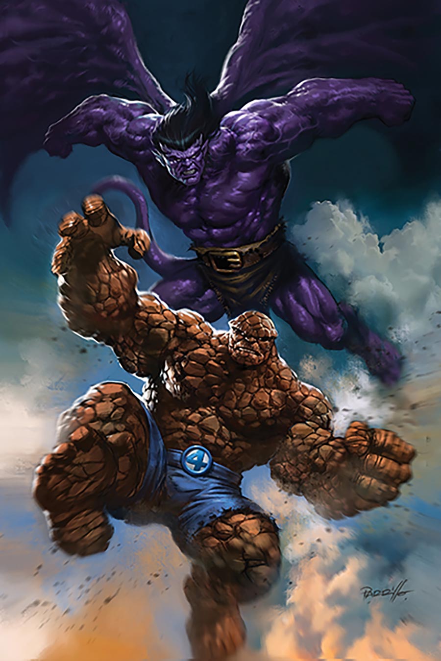 Gargoyles x Fantastic Four #1 (One Shot) Cover G Incentive Lucio Parrillo Virgin Cover