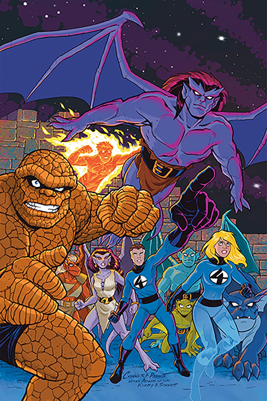 Gargoyles x Fantastic Four #1 (One Shot) Cover H Incentive Amanda Conner Virgin Cover