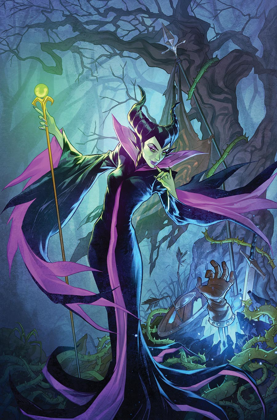 Disney Villains Maleficent Vol 2 #2 Cover G Incentive Ellery Santos Virgin Cover