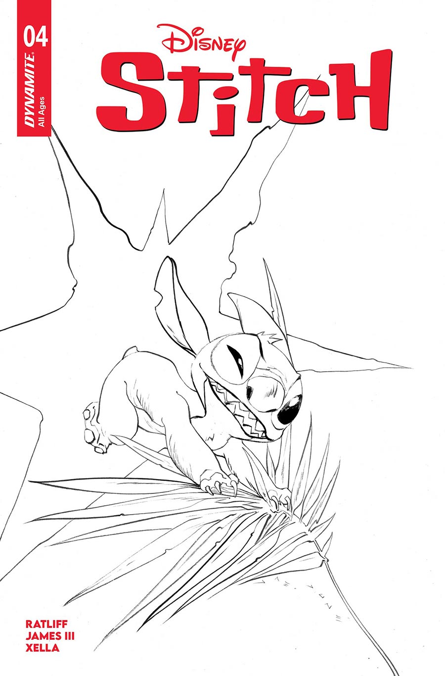 Stitch #4 Cover E Incentive Jae Lee Line Art Cover