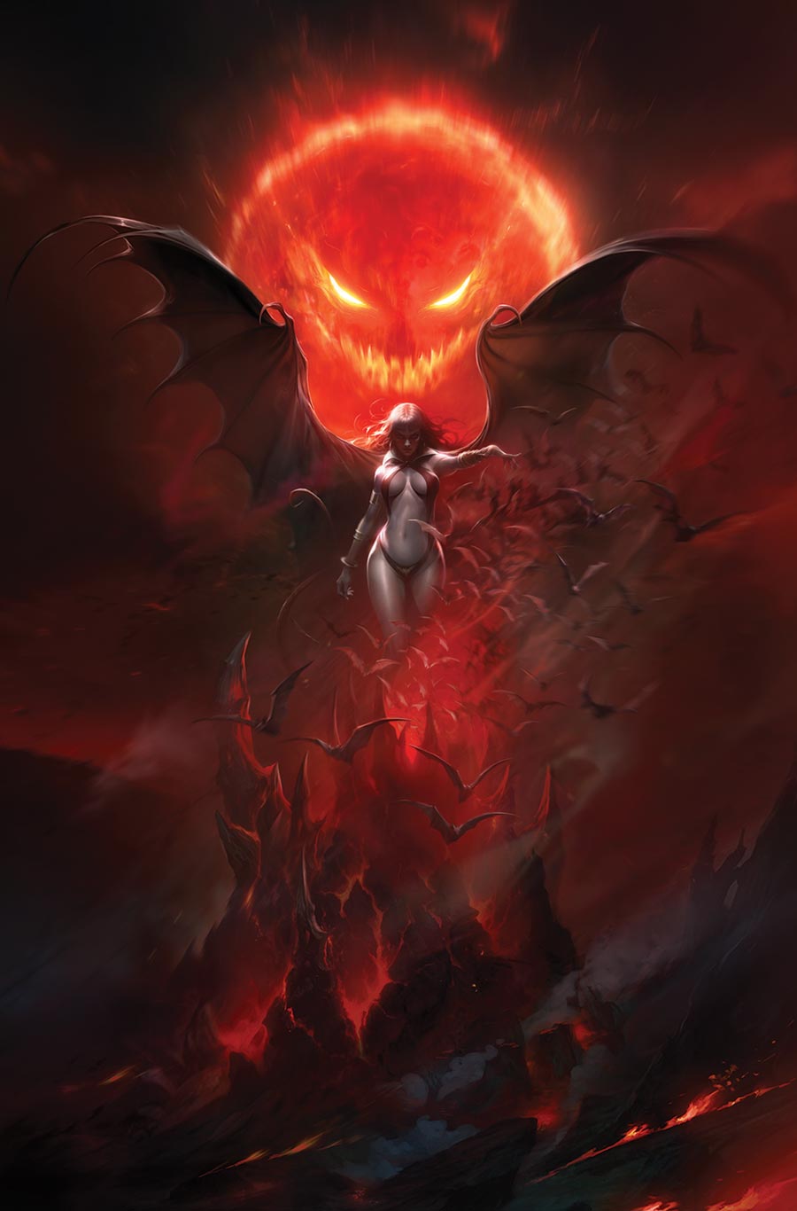 Vampirella Armageddon #5 Cover E Dynamite Metal Premium Francesco Mattina Virgin Cover
