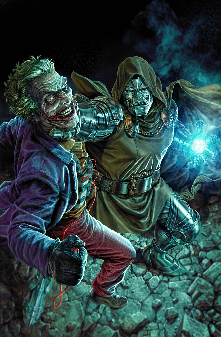 DC Marvel Batman Deadpool #1 (One Shot) Cover C Variant Lee Bermejo Joker Dr Doom Card Stock Cover