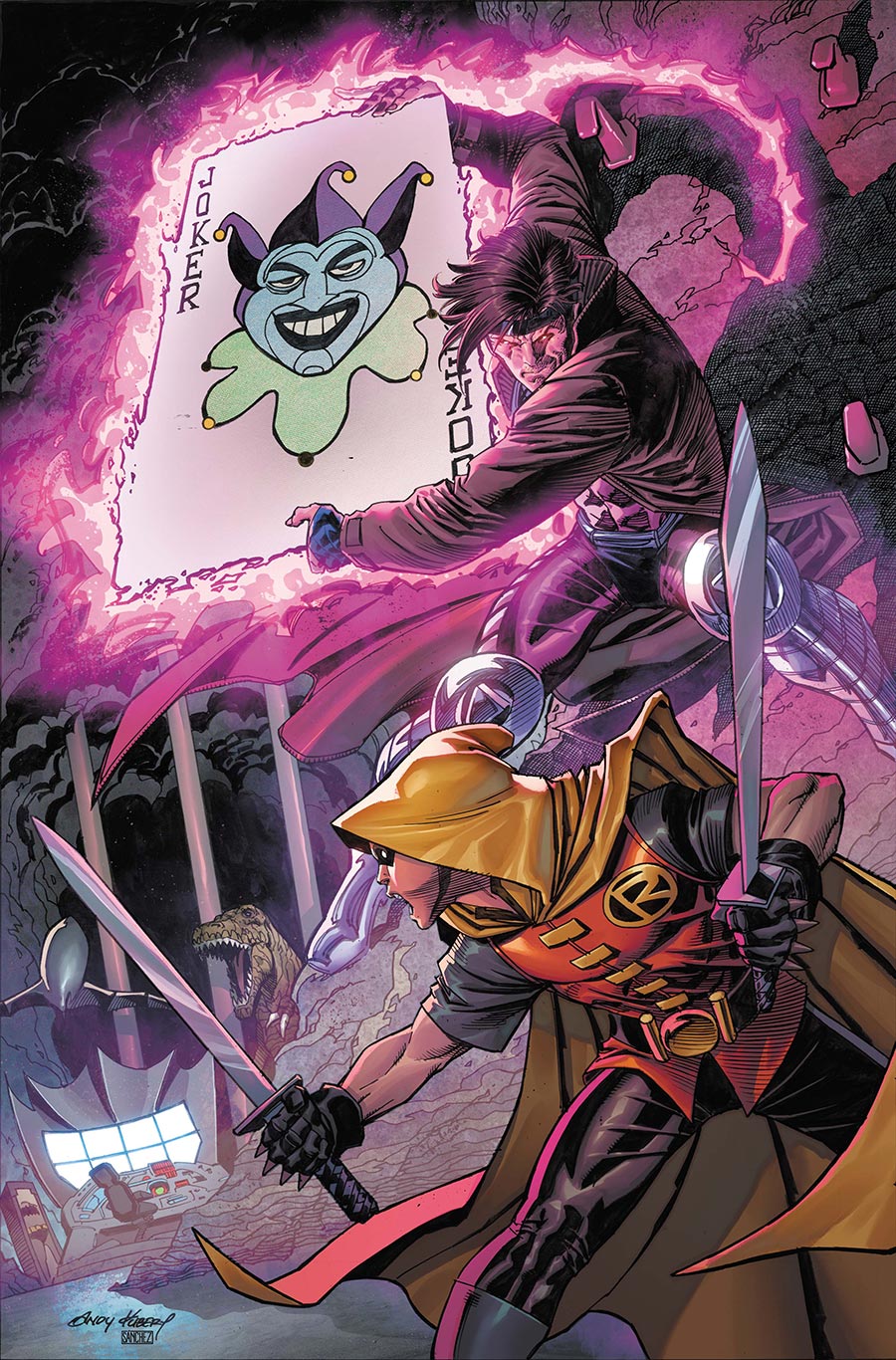 DC Marvel Batman Deadpool #1 (One Shot) Cover I Variant Andy Kubert Damian Wayne Gambit Card Stock Cover