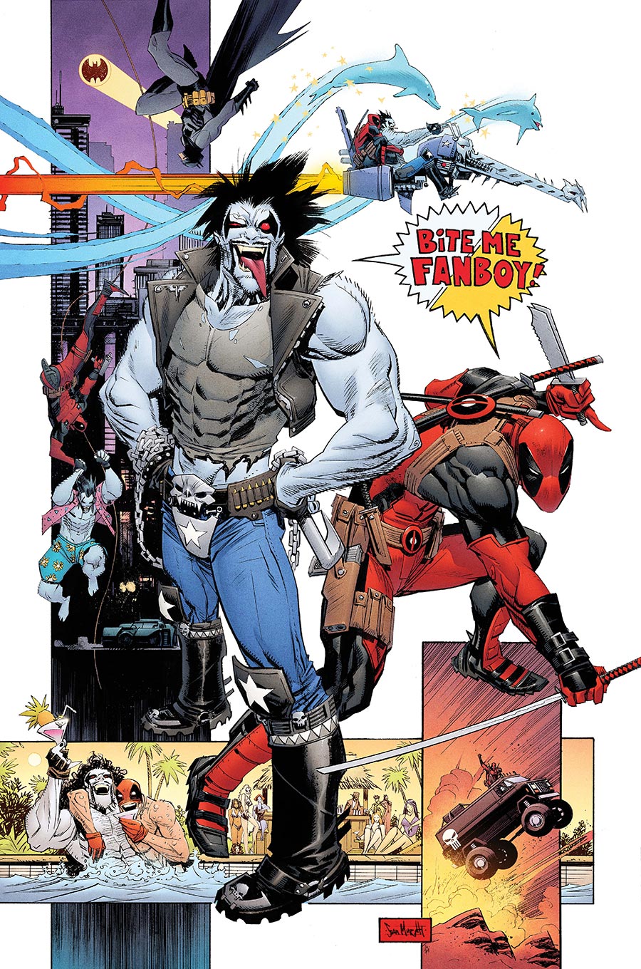DC Marvel Batman Deadpool #1 (One Shot) Cover M Variant Sean Gordon Murphy Lobo Deadpool Card Stock Cover