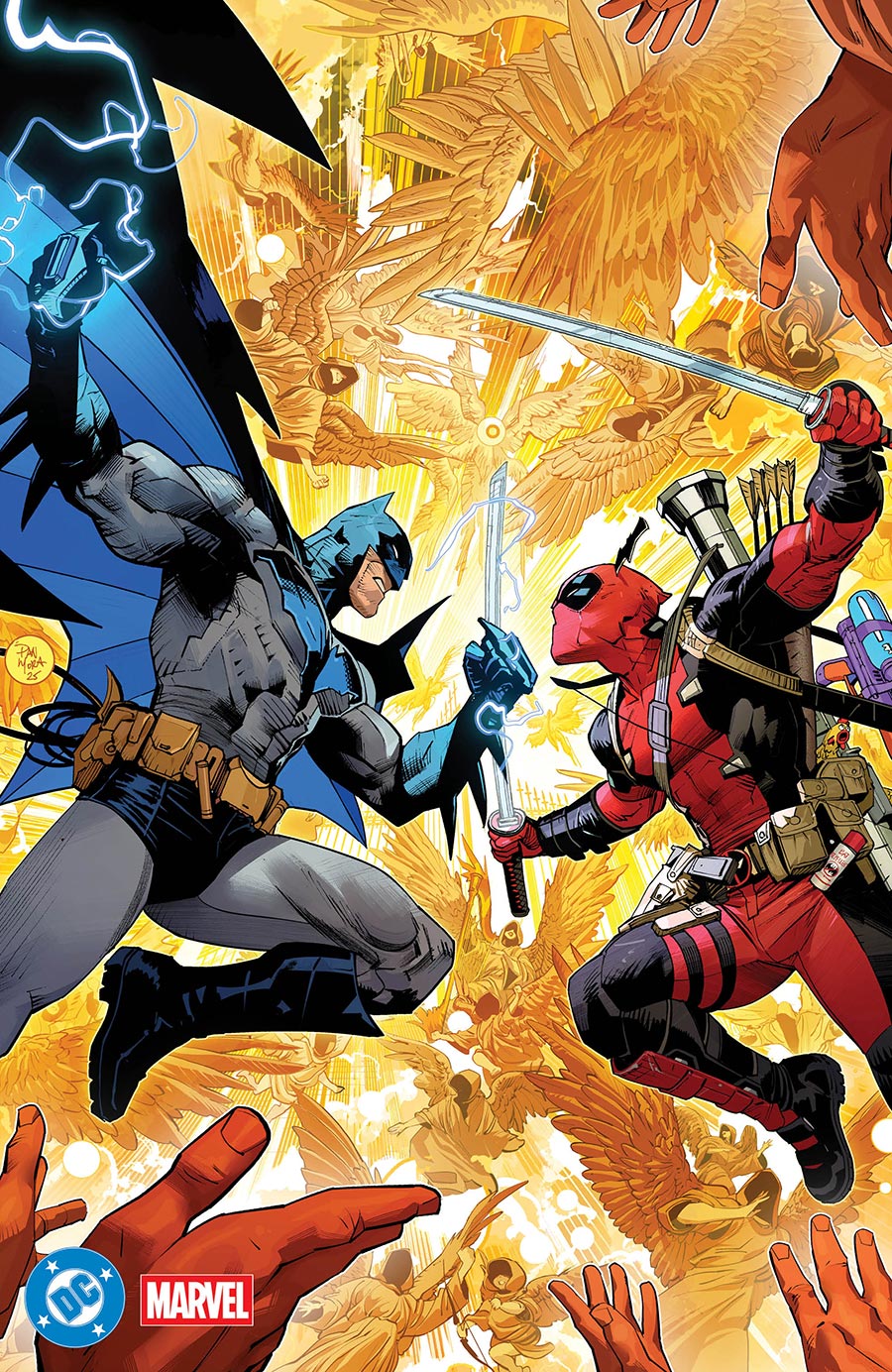 DC Marvel Batman Deadpool #1 (One Shot) Cover T Variant Dan Mora Foil Cover