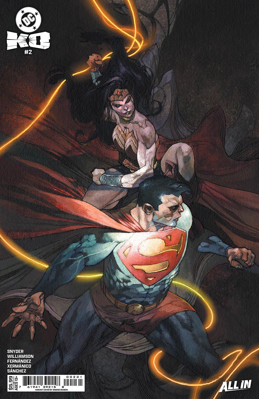 DC K.O. #2 Cover E Variant Simone Bianchi Card Stock Cover (DC All In)