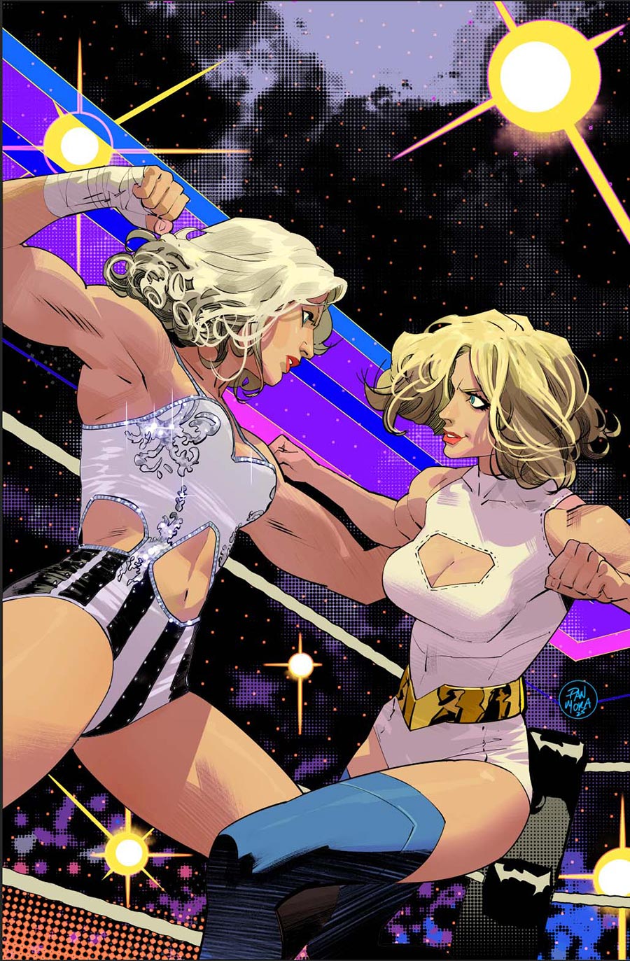 DC K.O. #2 Cover I Variant Dan Mora AEW Cameo Card Stock Cover (DC All In)