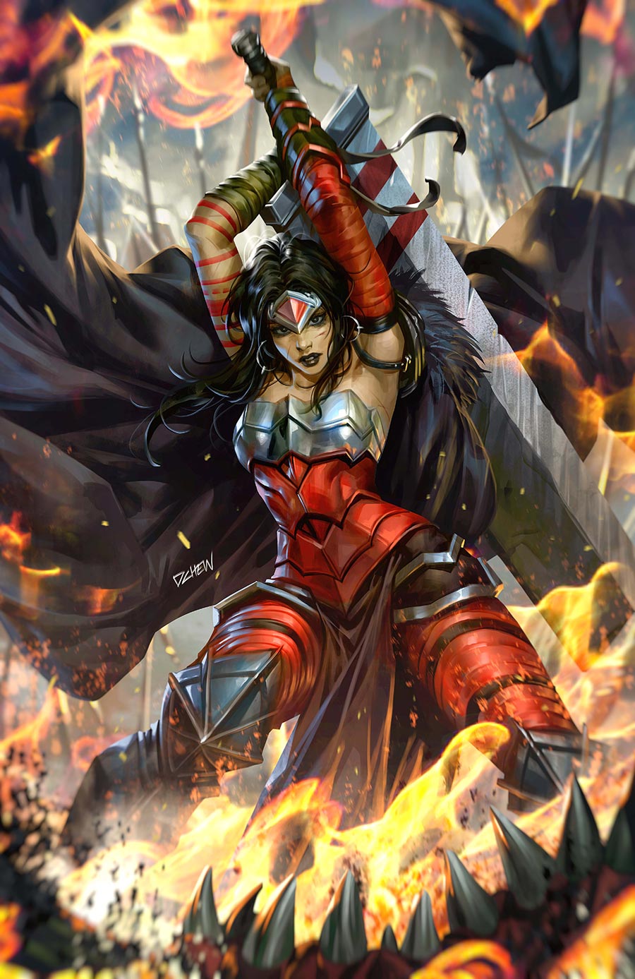 Absolute Wonder Woman #14 Cover B Variant Derrick Chew Card Stock Cover (DC All In)