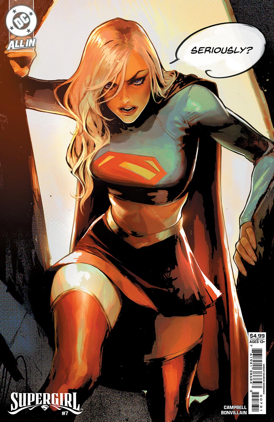 Supergirl Vol 8 #7 Cover B Variant Sozomaika Card Stock Cover (DC All In)