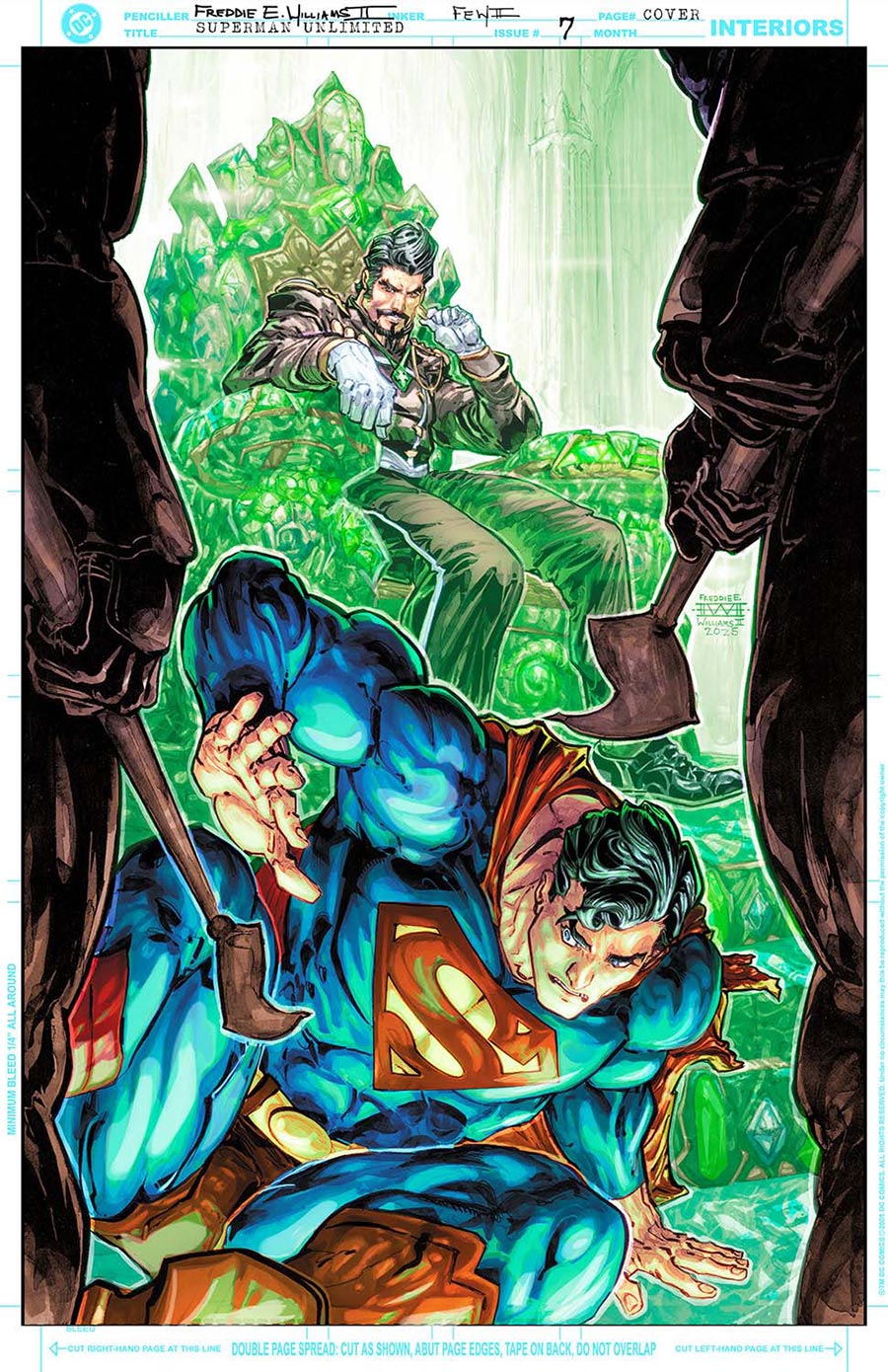 Superman Unlimited #7 Cover D Variant Freddie E Williams II Card Stock Cover (DC All In)