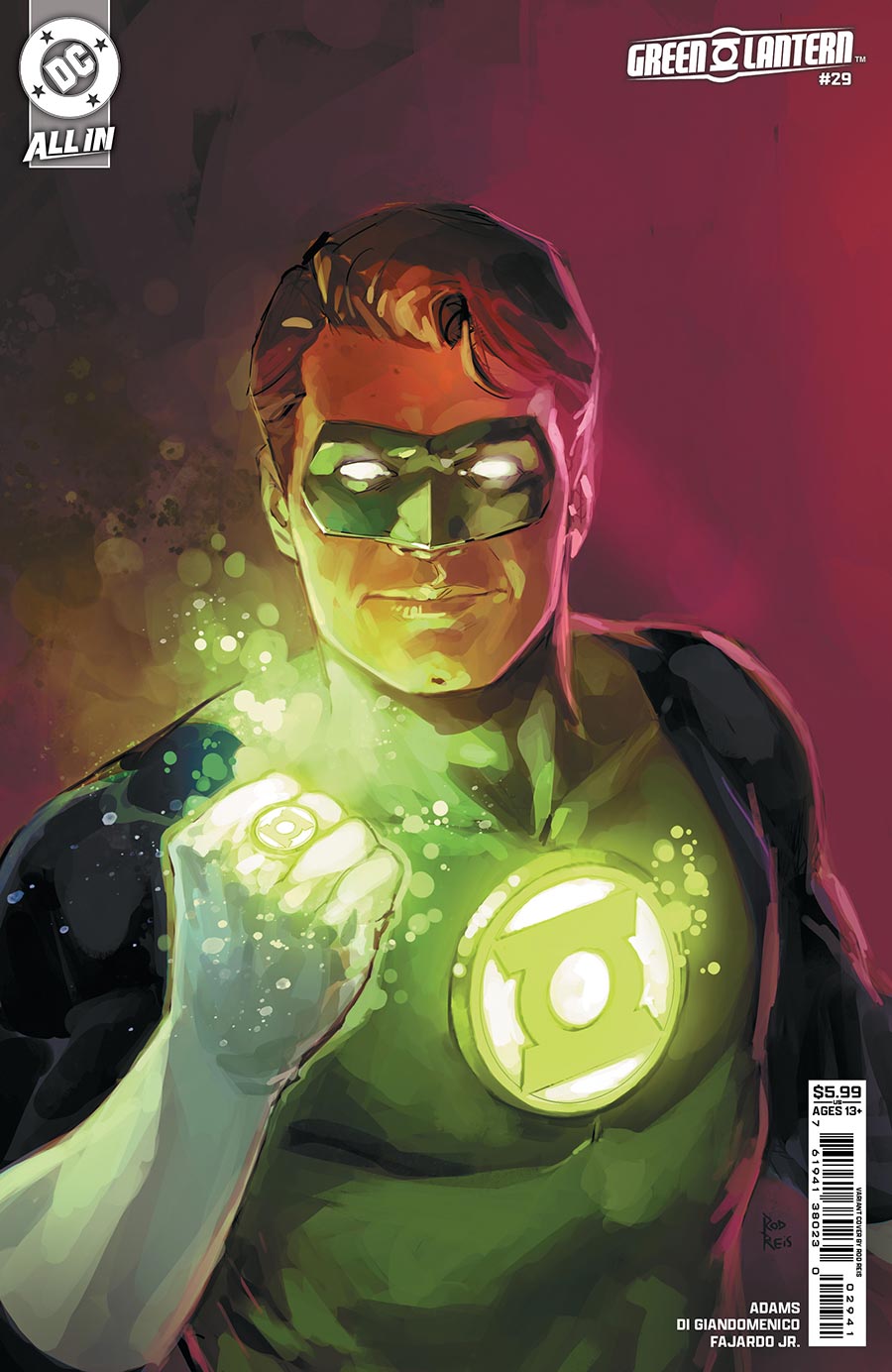 Green Lantern Vol 8 #29 Cover D Variant Rod Reis Card Stock Cover (DC All In)