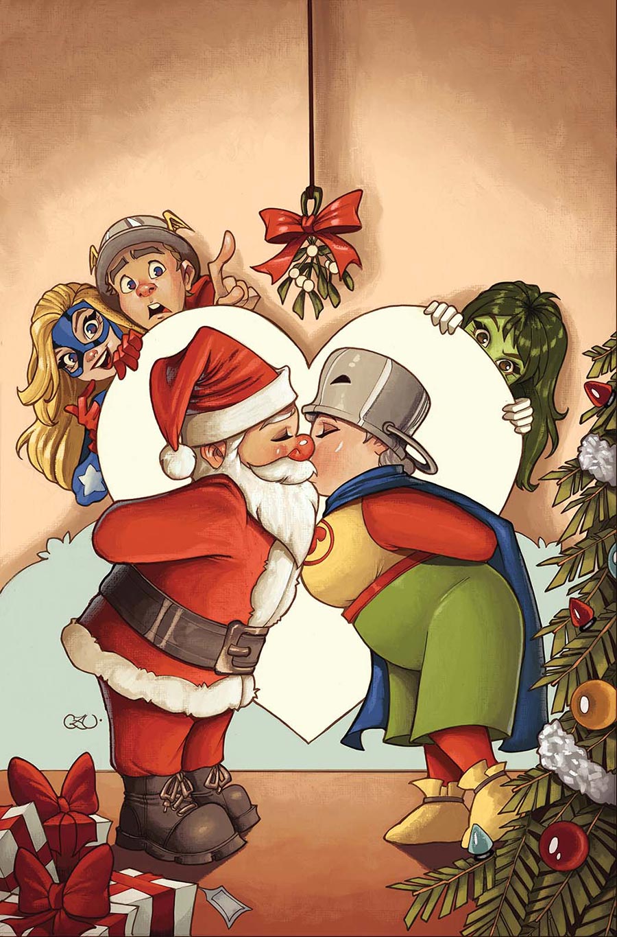 DCs I Saw Ma Hunkel Kissing Santa Claus #1 (One Shot) Cover A Regular Chrissie Zullo Cover (DC All In)