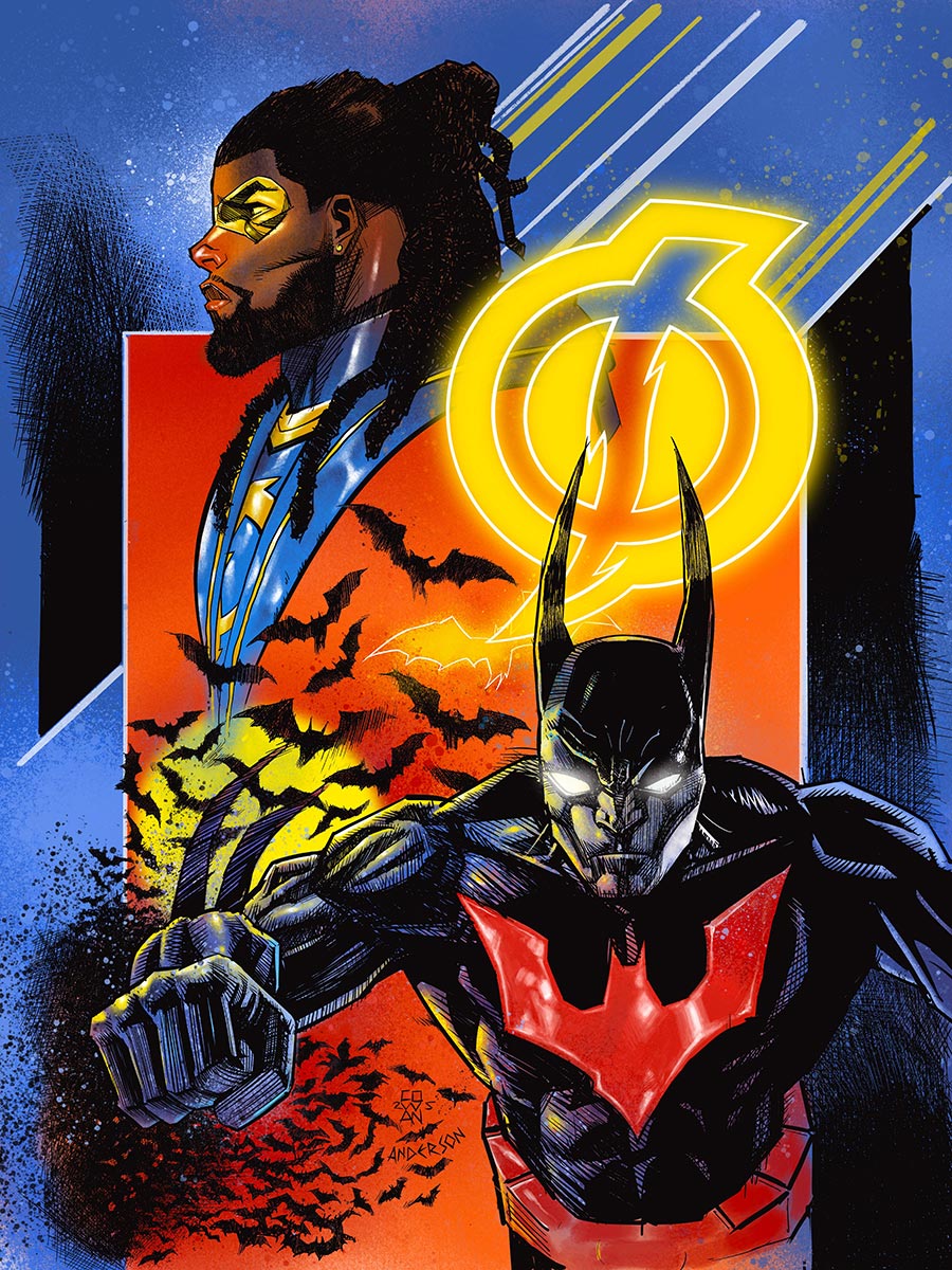 Batman Static Beyond #1 Cover E Variant Denys Cowan Card Stock Cover