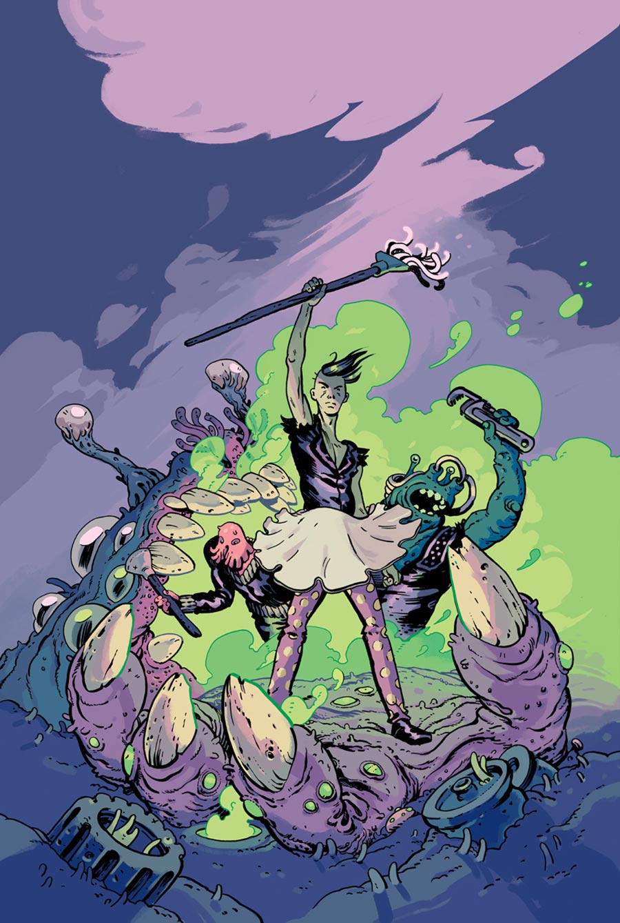 Toxic Avenger Comics #5 Cover B Variant Grim Wilkins Unlockable Cover