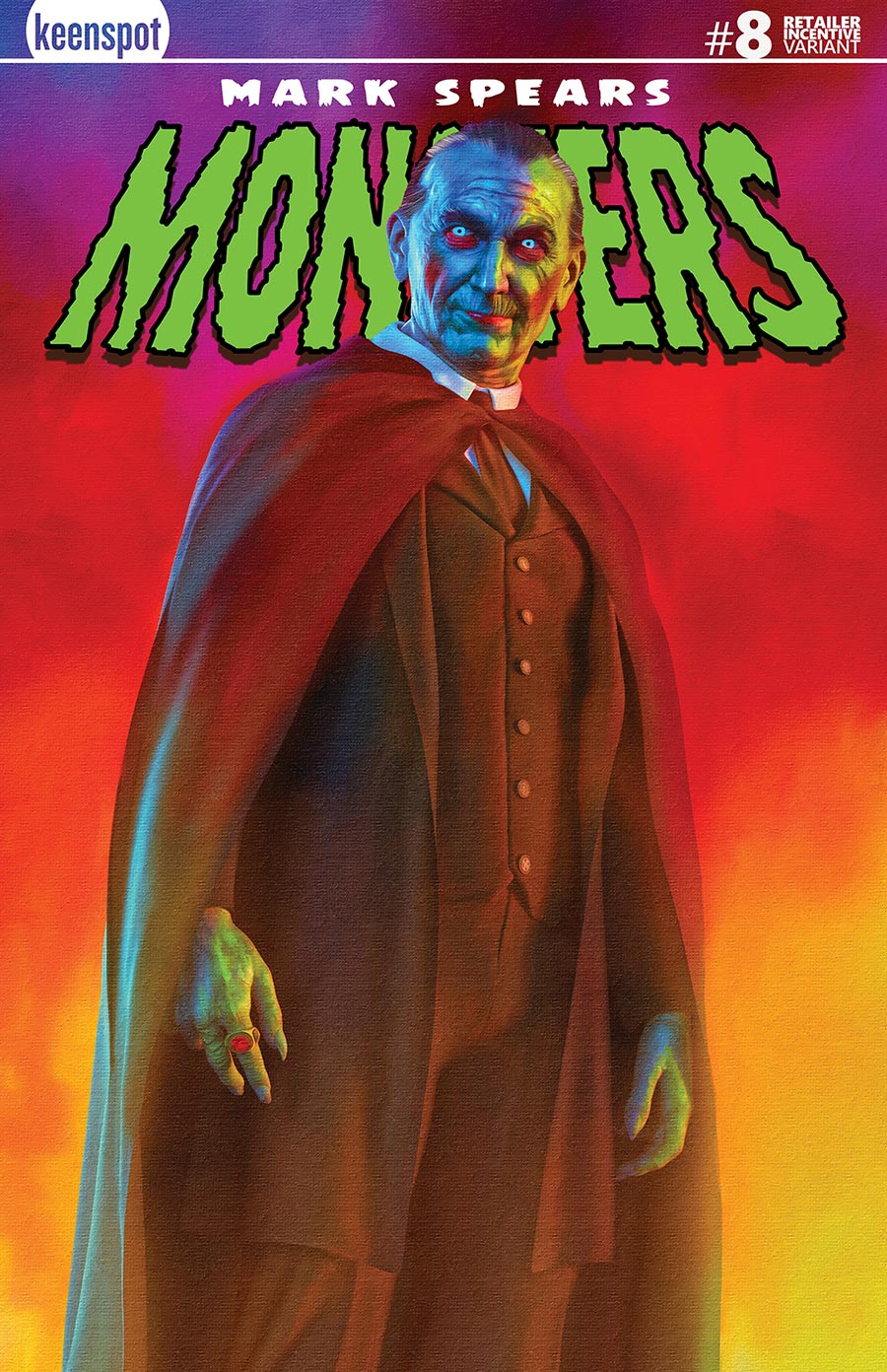 Mark Spears Monsters #8 Cover B Incentive Mark Spears Holofoil Variant Cover