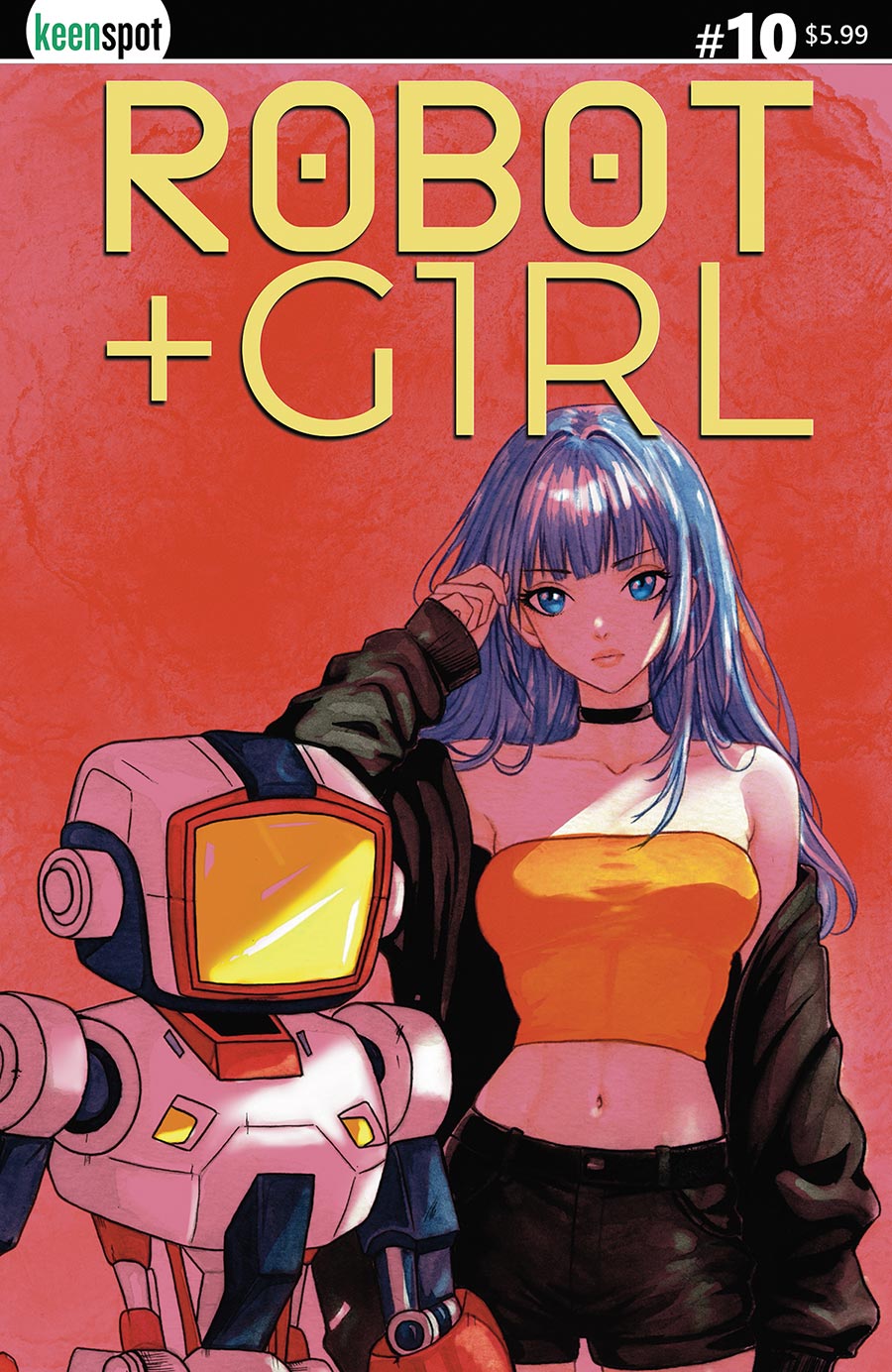 Robot + Girl #10 Cover B Variant Courtney Costello Cover