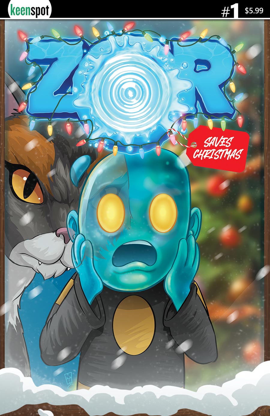 ZOR Saves Christmas #1 Cover A Regular Michael Adams Cover