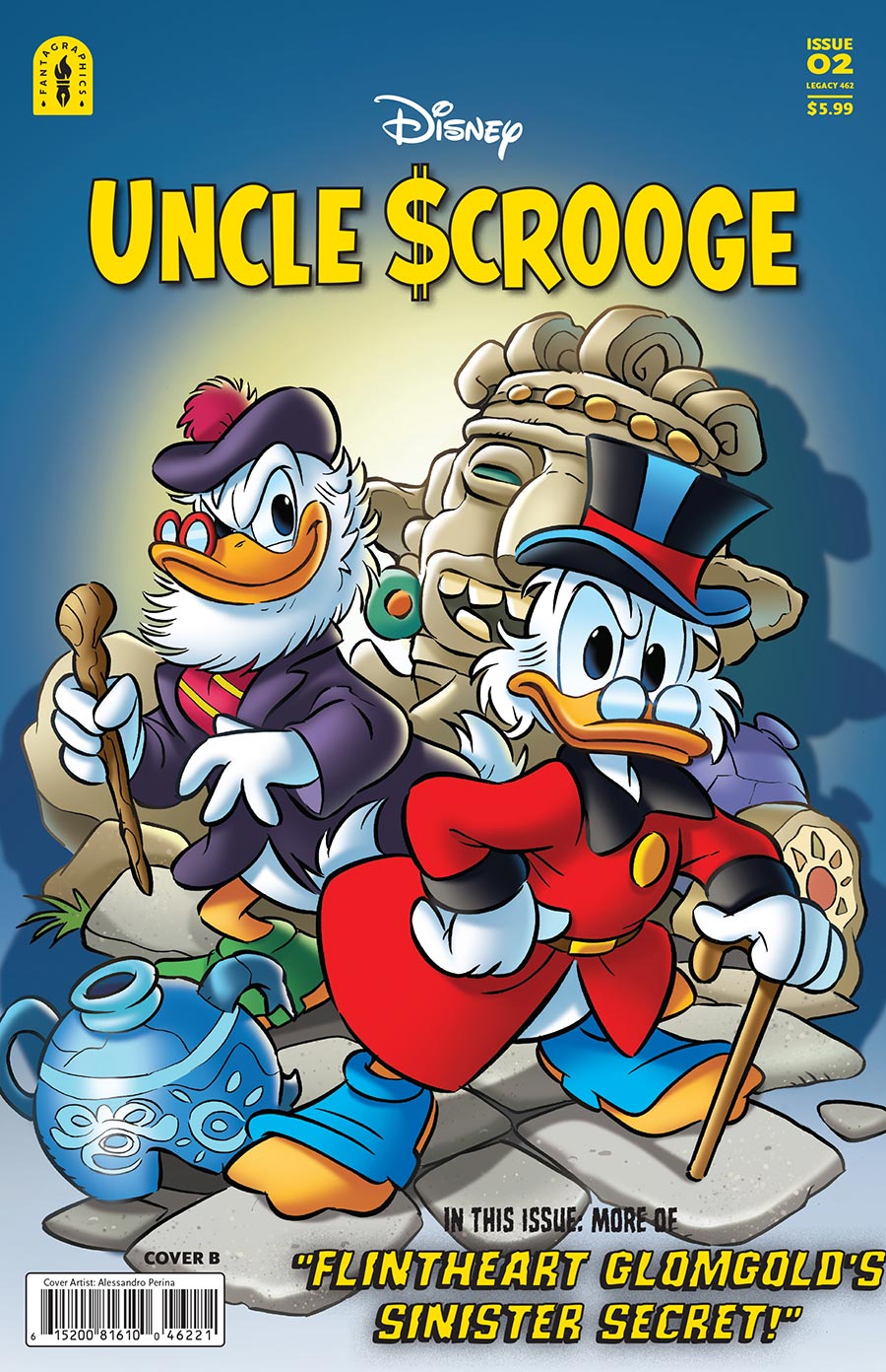 Uncle Scrooge Flintheart Glomgolds Sinister Secret #2 Cover B Variant Alessandro Perina Cover (#462)