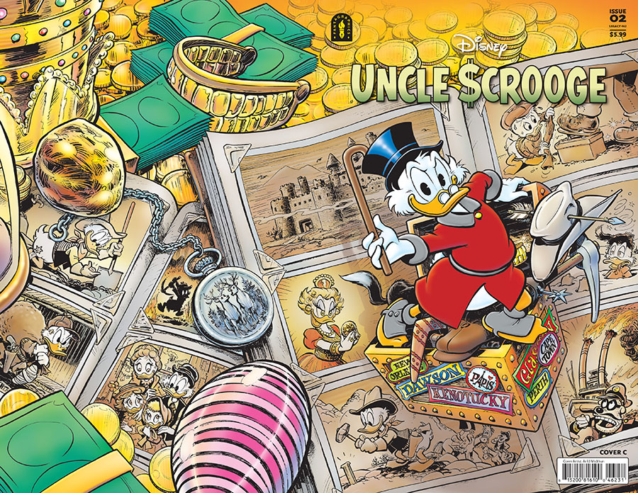 Uncle Scrooge Flintheart Glomgolds Sinister Secret #2 Cover C Incentive Arild Midthun Wraparound Variant Cover (#462)