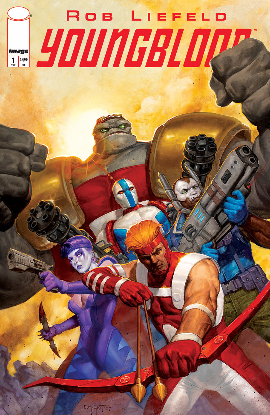 Youngblood Vol 6 #1 Cover I Incentive EM Gist Variant Cover