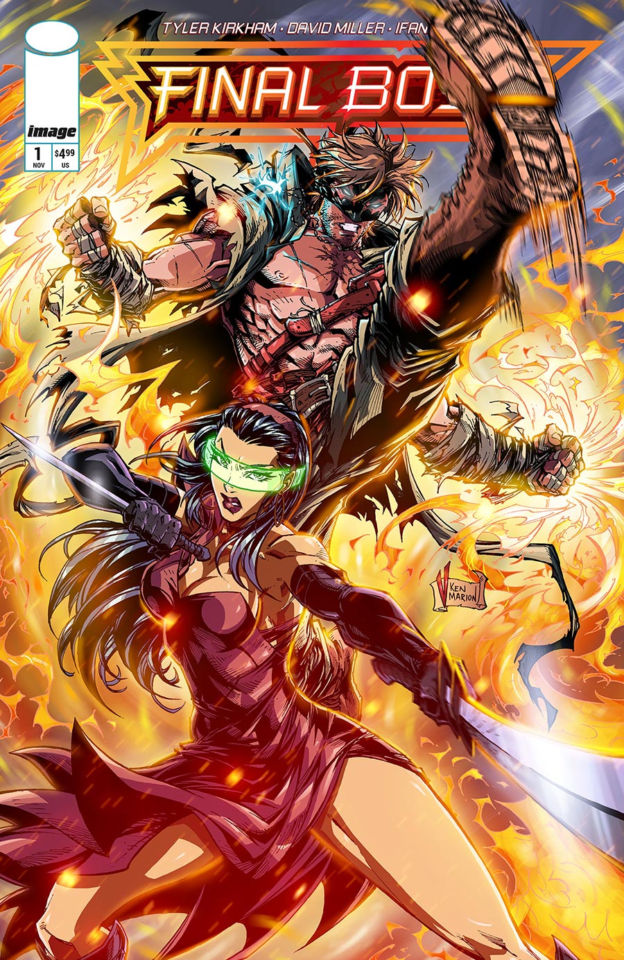 Final Boss #1 Cover B Variant V Ken Marion Cover