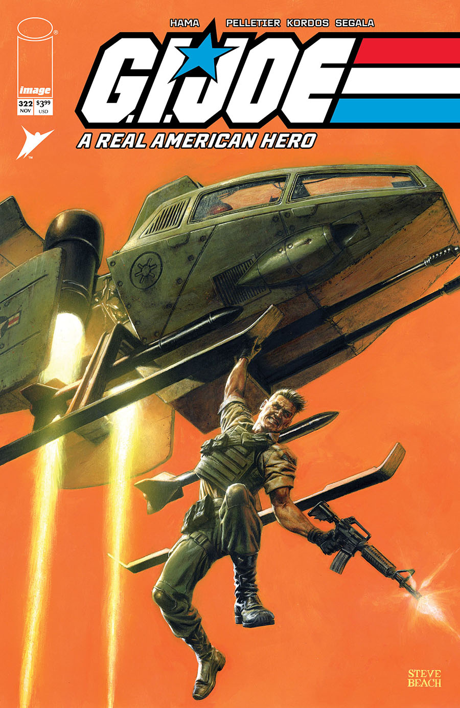 GI Joe A Real American Hero #322 Cover C Incentive Steve Beach Gears Of Joe Variant Cover