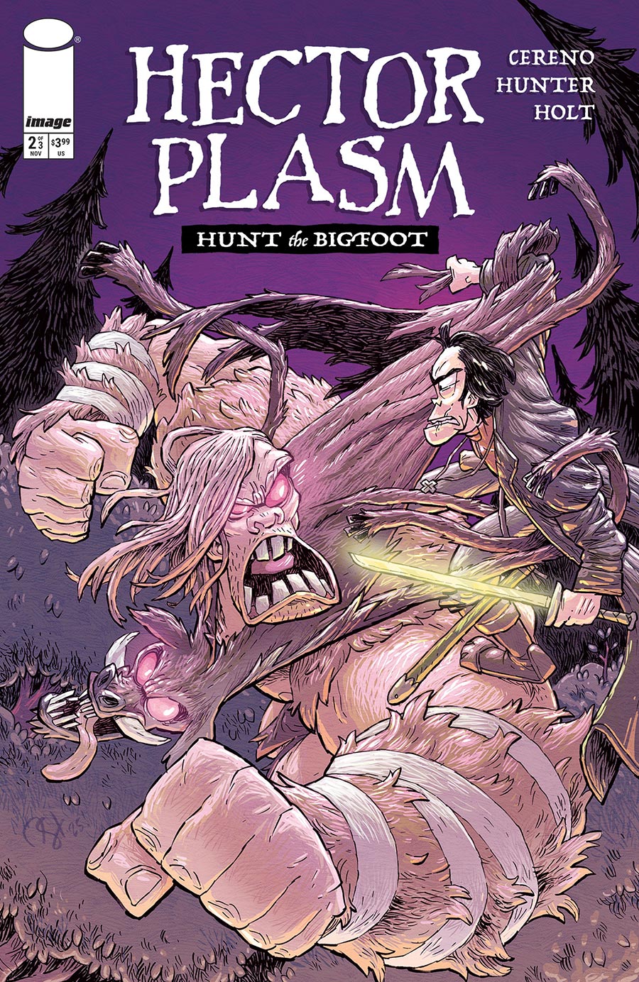 Hector Plasm Hunt The Bigfoot #2 Cover A Regular Derek Hunter & Spencer Holt Cover