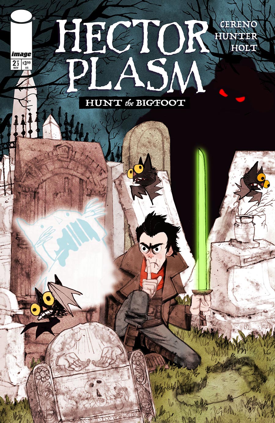 Hector Plasm Hunt The Bigfoot #2 Cover B Variant Lee Gatlin Cover