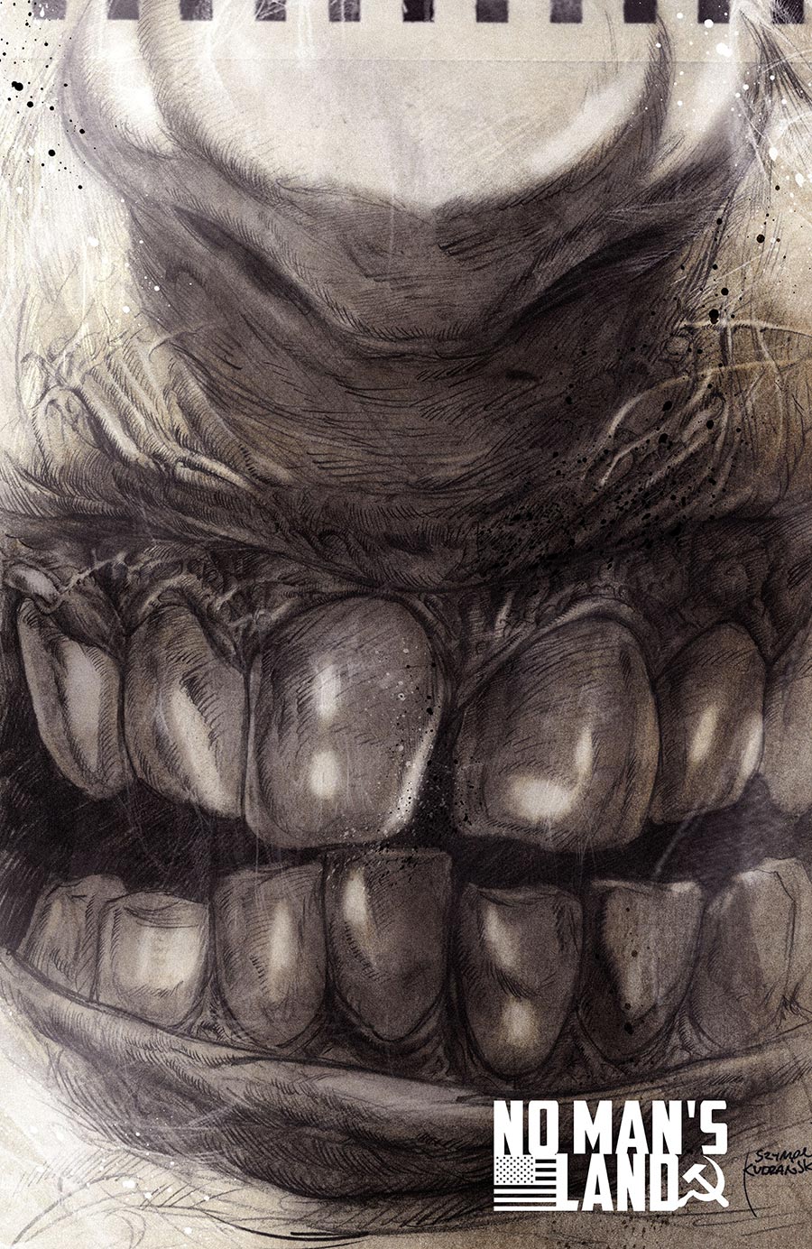 No Mans Land #3 Cover B Variant Szymon Kudranski Sepia Cover