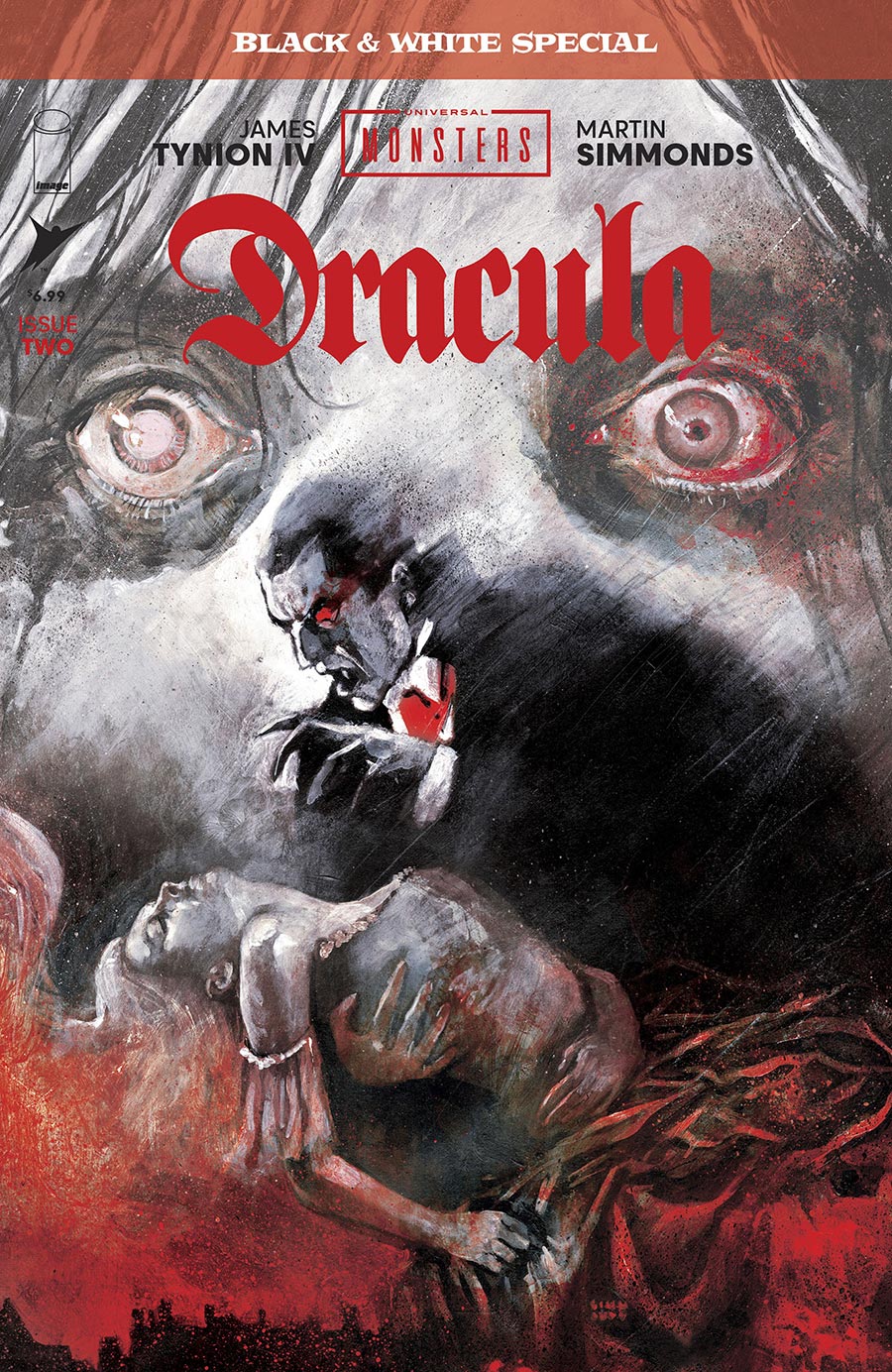Universal Monsters Dracula Black & White Special #2 Cover A Regular Martin Simmonds Cover
