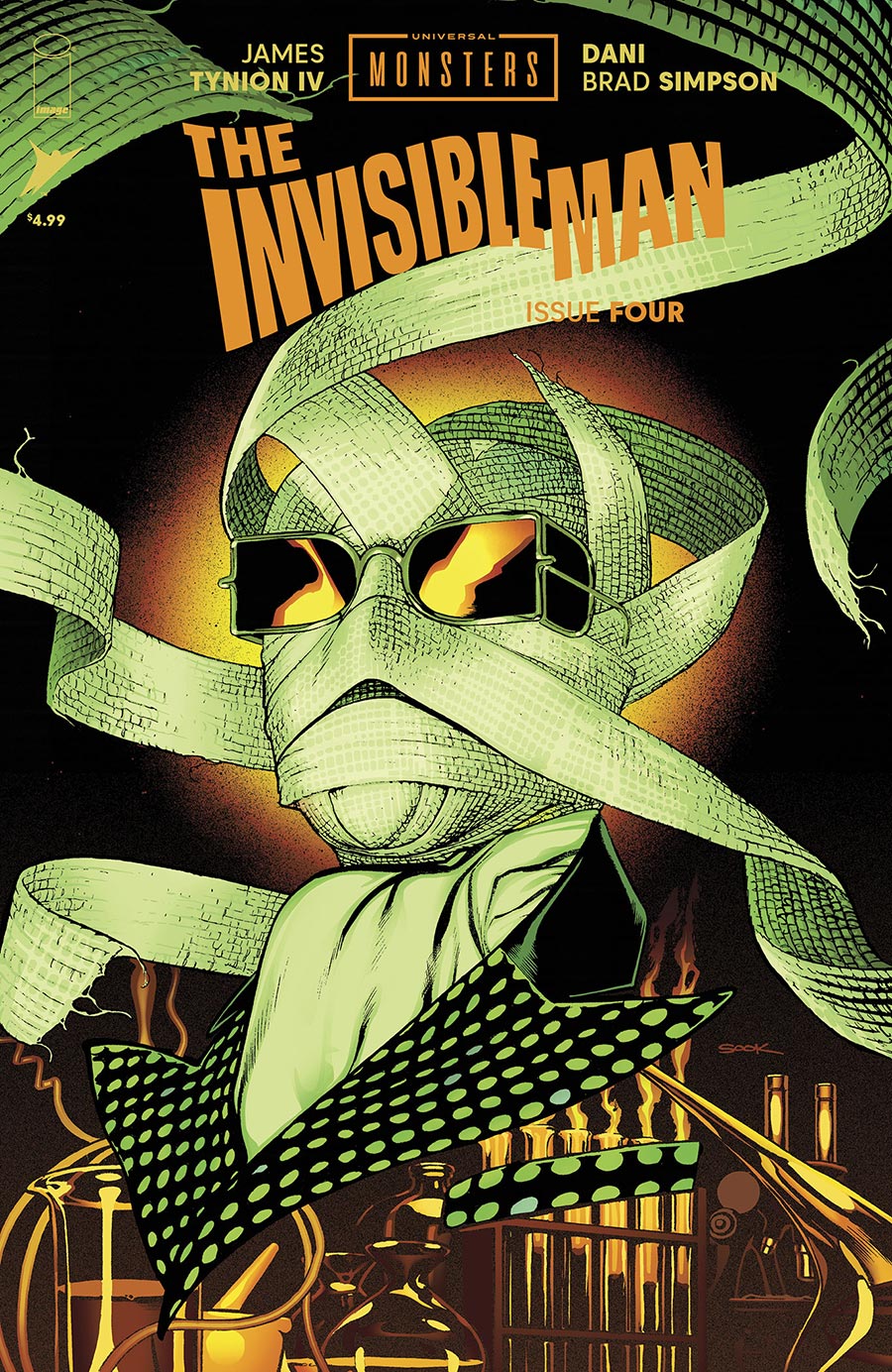 Universal Monsters The Invisible Man #4 Cover B Variant Ryan Sook Cover