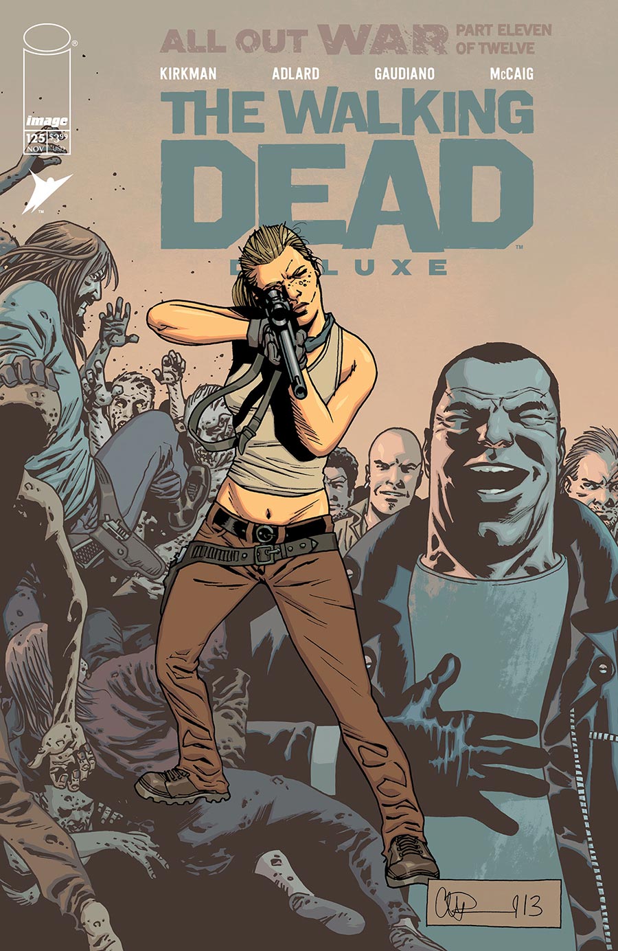 Walking Dead Deluxe #125 Cover B Variant Charlie Adlard & Dave McCaig Cover