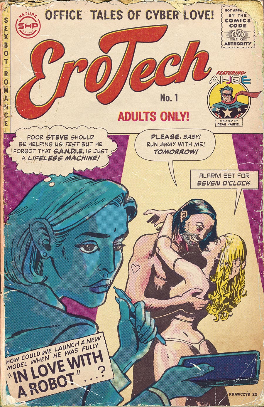 Erotech #1 Cover A Regular Geoffrey Krawczyk Cover