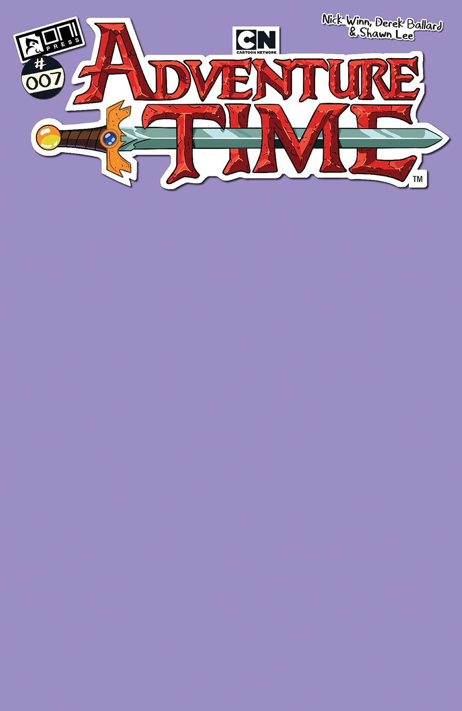 Adventure Time Vol 2 #7 Cover C Variant Lumpy Space Princess Purple Blank Cover