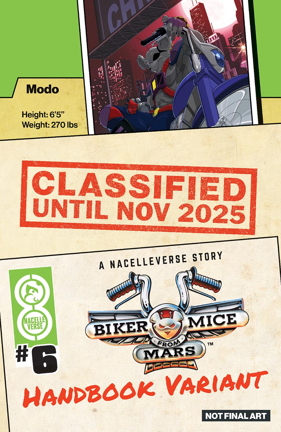 Biker Mice From Mars Vol 3 #6 Cover A Regular Edu Souza Cover