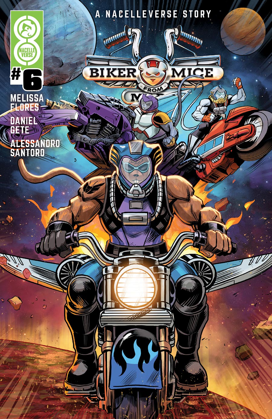 Biker Mice From Mars Vol 3 #6 Cover B Variant Patrick Spaziante Handbook Cover