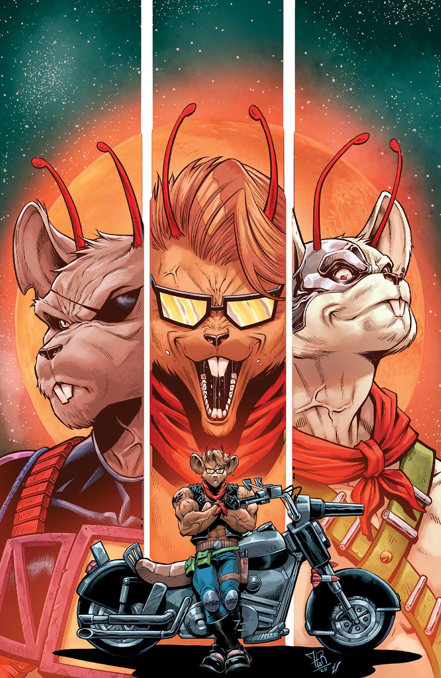 Biker Mice From Mars Vol 3 #6 Cover D Incentive Jordi Tarragona Virgin Variant Cover
