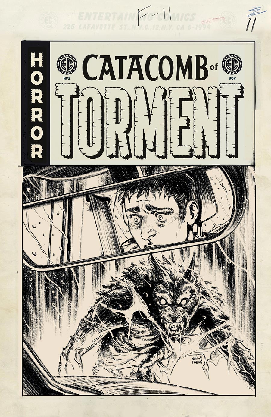 Catacomb Of Torment #5 Cover D Incentive Naomi Franq Black & White Artist Edition Cover (EC Comics)