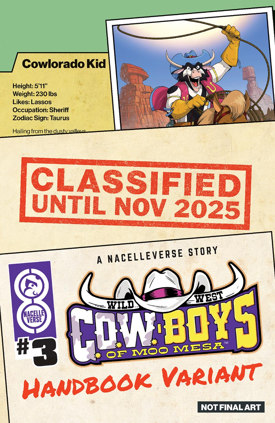 Wild West C.O.W.-Boys Of Moo Mesa Vol 3 #3 Cover C Variant Patrick Spaziante Handbook Cover