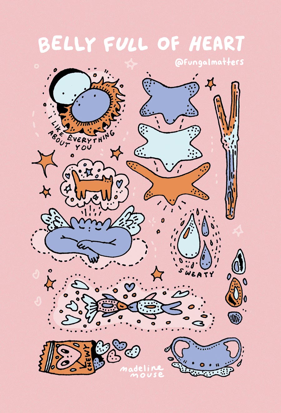 Belly Full Of Heart Sticker Sheet