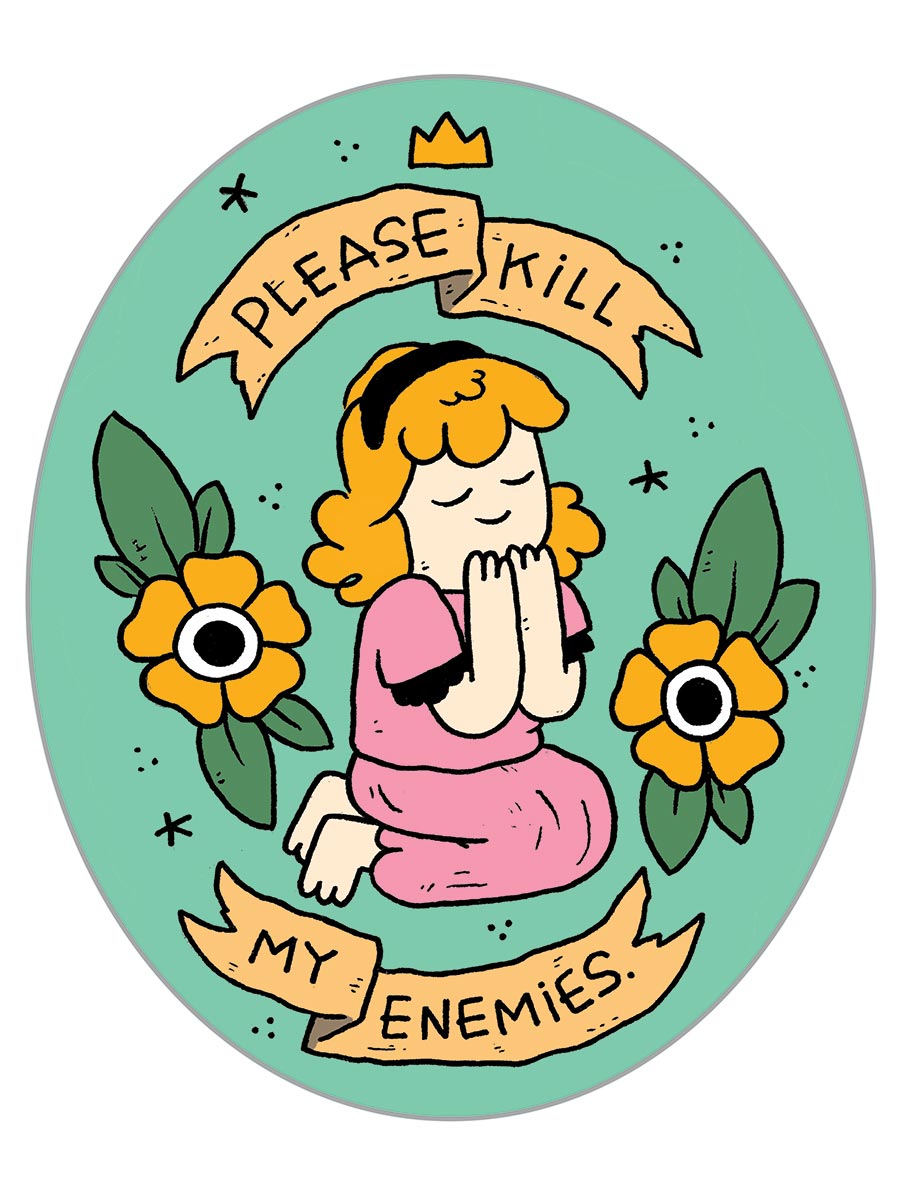 Please Kill My Enemies Sticker