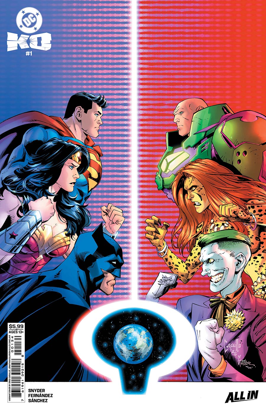 DC K.O. #1 Cover N Variant Greg Capullo Card Stock Cover (DC All In) (Limit 1 Per Customer)
