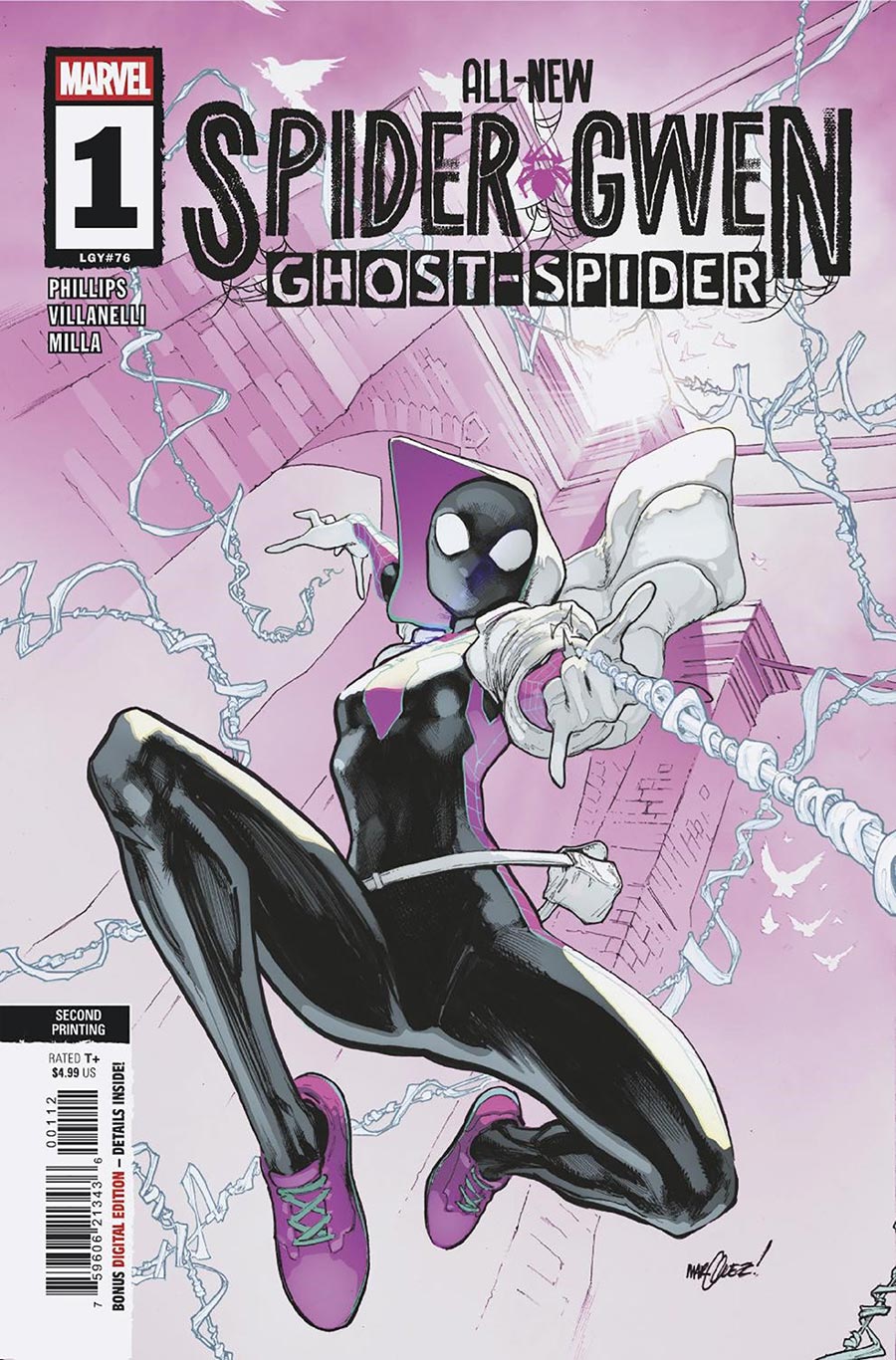 All-New Spider-Gwen Ghost-Spider #1 Cover G 2nd Ptg David Marquez Variant Cover