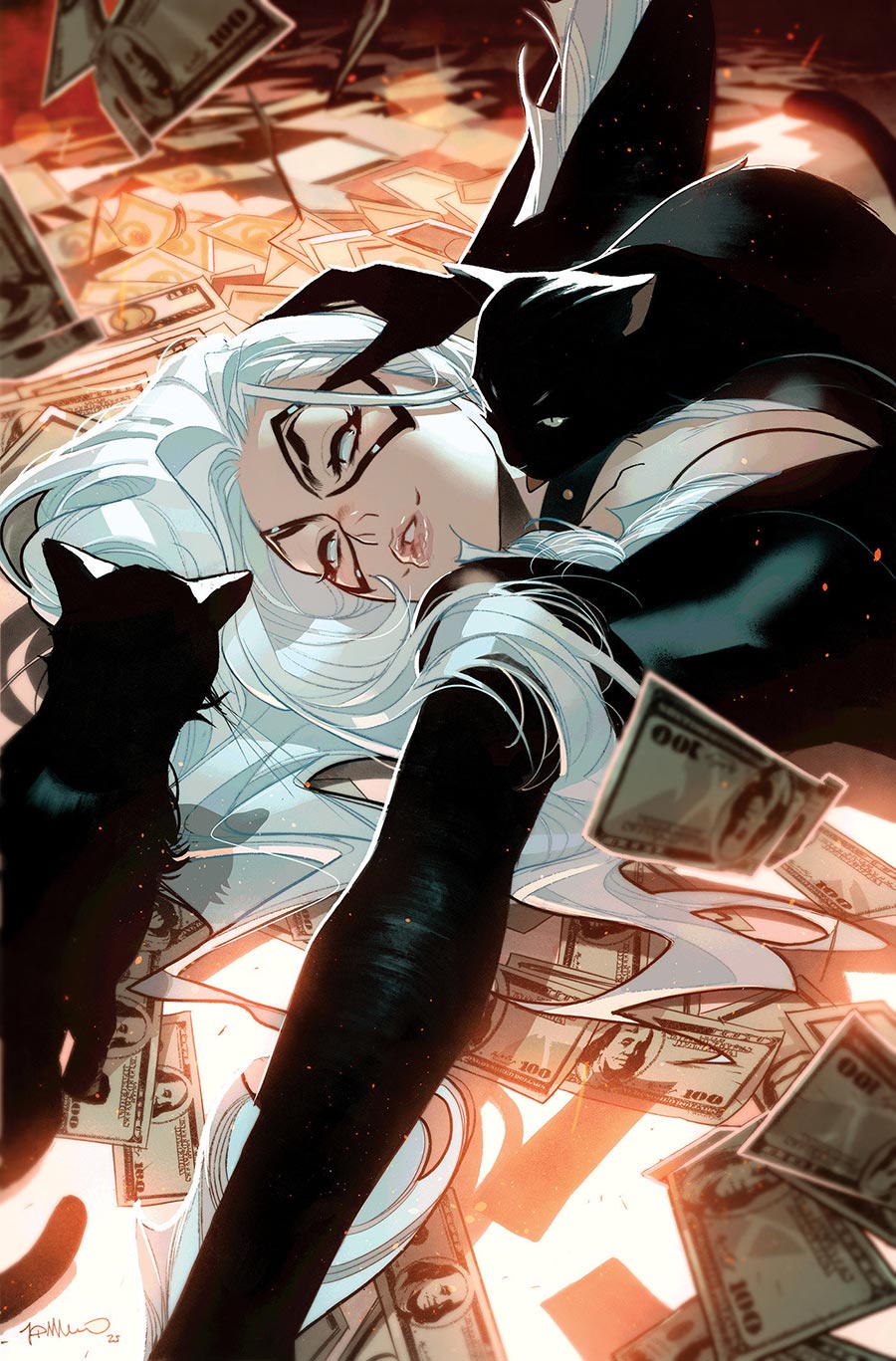 Black Cat Vol 3 #1 Cover L 2nd Ptg Incentive Simone Di Meo Virgin Variant Cover