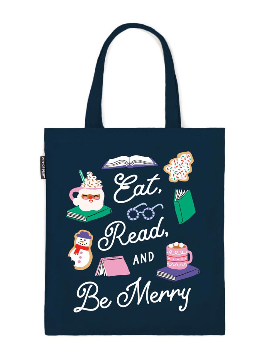 Eat Read  And Be Merry Tote Bag