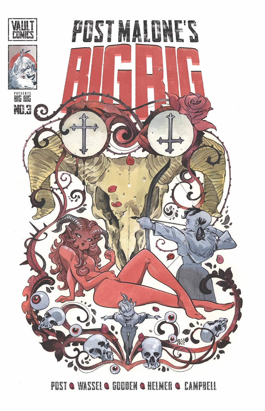 Post Malones Big Rig #3 Cover J Variant Peach Momoko Cover