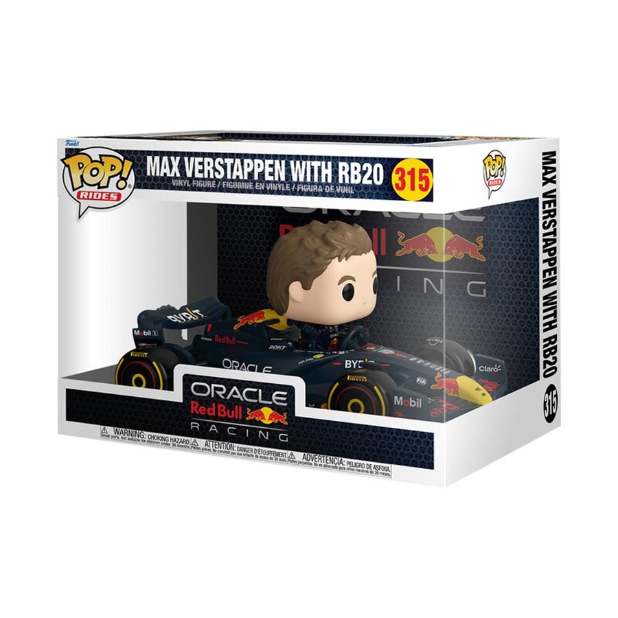 POP Rides Super Deluxe Max Verstappen With RB20 Vinyl Figure