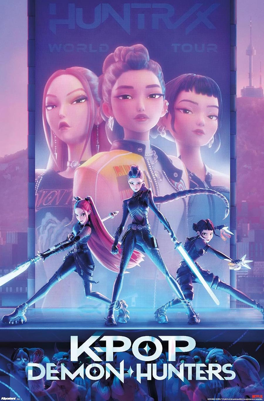 Netflix KPop Demon Hunters (2025) One Sheet Poster