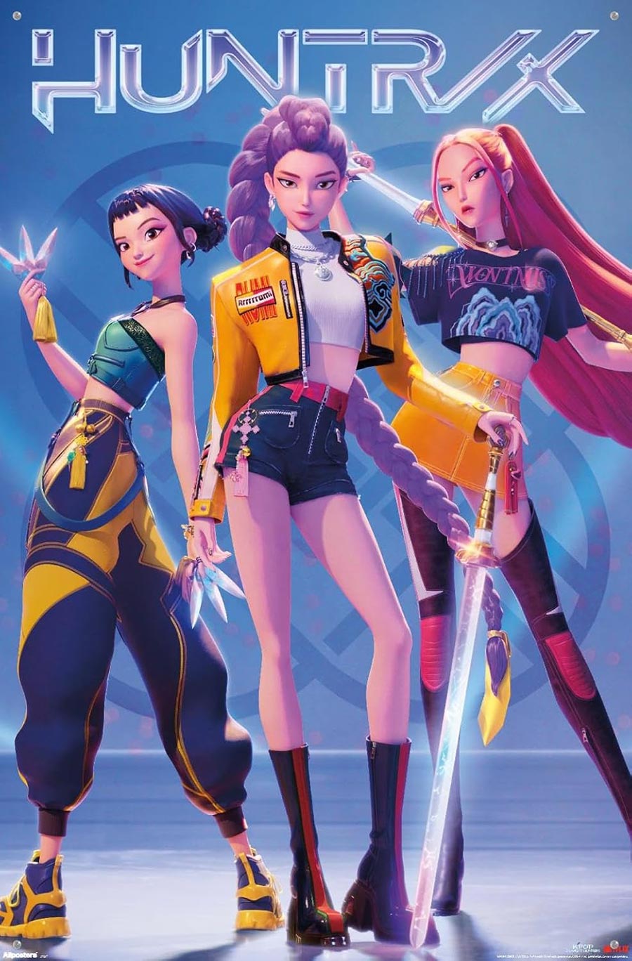 Netflix KPop Demon Hunters (2025) Huntrix Hero Group Poster